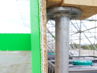 Ipari méretű festés kivitelezés közelről