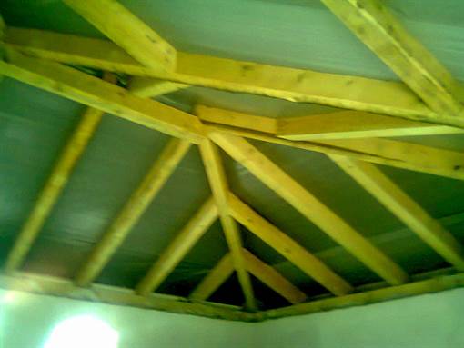 Tetőszerkezet fából, párazáró fólia