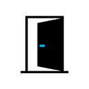 Társasház nyílászáró ikon