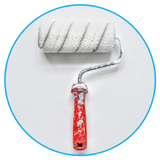 Festő henger tisztasági festéshez